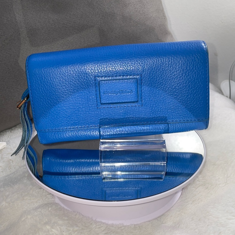 See By Chloe Long Wallet in Blue